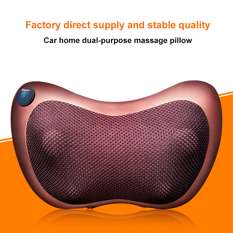 Portable Home Car Wireless Electric Shiatsu With Heat Back Travel Air Rechargeable Pillow Massager Cervical Pillow Massage