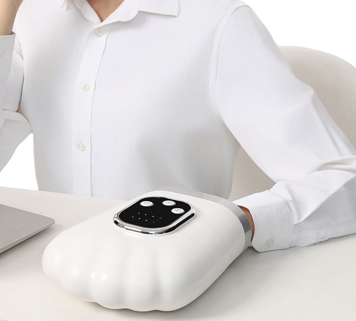 Intelligent USB Hand Massager Rechargeable Portable air Compression Hot Compress Professional 720 ° Package Vibration